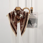 Dekoratiivne lihtsa tekstuuriga siidisall, naiste uus stiil, kevad- ja s&uuml;gissuvine mood, mitmek&uuml;lgne pear&auml;tt, t&ouml;&ouml;sall 70*70cm tumesinine v&auml;rv