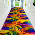 3D elutuba Lilled P&otilde;randamatt Vaip Magamistoa T&auml;isvoodi voodi k&otilde;rval roomav matt diivanilaud sissep&auml;&auml;su uksematt 60x200cm