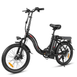SAMEBIKE CY20 Kokkupandav Elektrijalgratas, 20'' Linnas&otilde;idu Elektrijalgratas T&auml;iskasvanutele, 350W Mootor, 36V 12Ah Aku must