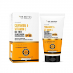 dr. Sheth'i keramiidide ja C-vitamiiniga &otilde;livaba p&auml;ikesekaitsekreem SPF 50+ PA++++ | Terve ja s&auml;rava naha jaoks | UVA/UVB jaoks | Unisex | 50g