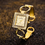 CANSNOW Diamond Dial Square K&auml;ekell t&uuml;drukutele kuld