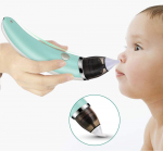 Portable baby electric nasal aspirator for nose cleaning tool Green