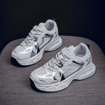 2025 Naiste Hingav V&otilde;rk Dad Sneakers &ndash; Korea stiil, K&otilde;igega sobivad, Paksu tallaga vabaaja- ja jooksujalatsid kevadeks 37