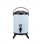 Isoleeritud Kuumade ja K&uuml;lmade Jookide Dispenser &Auml;mber Roostevabast Terasest Joogidispenser Kraaniga jaoks 8L helesinine v&auml;rv