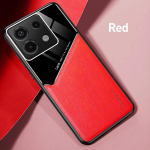Nahktekstuuriga &uuml;mbris Xiaomi Redmi Note Pro 13 5G Note 12 Pro 12S 11 11S telefonile koos automagnetilise &uuml;mbrisega Redmi Note 13 4G oranž