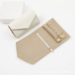 Kaasaskantav ehete organiseerimiskott naistele reisimiseks Multifunktsionaalne k&otilde;rvar&otilde;ngad r&otilde;ngas kaelakee hoiukott PU loominguline ehterull pruun