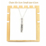 Roostevabast terasest disain Puur Kaelakeehoidja V&otilde;rk Metallist Kett Kivi Kogumise Hoidja Reguleeritav Ripats Ehted