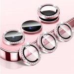 Samsung Galaxy A16 4G 5G jaoks Teemant Kaamera Objektiivi Kaitseklaas L&auml;ikiv Karastatud Klaasist Tagumine Objektiivi Kate Alumiinium Metallist R&otilde;ngas Galaxy A06 A16 4G 5G - 3PCS