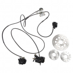 Piduri peasilindri komplekt H&uuml;drauliline ketaspidurikomplekt 3 pidurikettaga 150CC Go Kart ATV jaoks