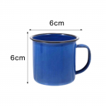 Emailkruus Kohvikruus Piimatee Kruus Vintage Veekruus K&auml;epidemega Lauaplaadile &Uuml;hiselamule Kodu K&ouml;&ouml;gin&otilde;ud Majapidamiskingid 100ml sinine