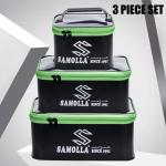 Paksustatud kalastuskasti kott Veekindel kalastusvarustuse karbid Eluskala &auml;mber Kalastuse peamise ja alusliini ujukite hoiukott K&auml;ekott