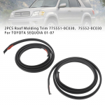 2 tk Katuse liistude viimistlus 75551-0C030 75552-0C030 TOYOTA SEQUOIA 01-07 jaoks