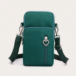 1 tk Mood naiste spordi kandiline kott Mini mobiiltelefoni kott Crossbody &otilde;lakotid 17*6*9cm must