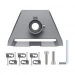 Kinnitusplaat kruviklambritega, roostevaba, lihtne paigaldus, &uuml;mara toru adapter, kinnitusdetailid Starlink Gen 3 jaoks hall