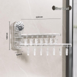 Rotating Suction Cup Clothes Drying Clips: Wall-Mounted, Punch-Free for Socks, Underwear, and More