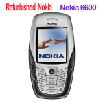 Renoveeritud Nokia Originaal Nokia 6600 Mobiiltelefon 1 SIM-kaardiga 1 Battery 1 Charger must