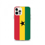 Coque iPhone &ndash; mitmev&auml;rviline &ndash; Drapeau du Ghana &ndash; Souple &ndash; Design fin et l&eacute;ger &ndash; iPhone 12 Pro