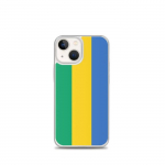 Coque T&eacute;lephone Drapeau Gabon &ndash; iPhone 13 mini