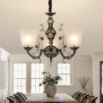 Elutoa rippvalgusti t&auml;isspektri silmade kaitsega, retro luksuslik ja grandioosne maapiirkonna valgustusseade, magamistoa ja s&ouml;&ouml;gitoa valgustid 3 headlights