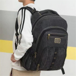 Kvaliteetne Suure Mahutavusega Reisiseljakott 50L Paksendatud Meeste &Otilde;lakott Kulumiskindel Matkakott V&auml;litingimustes must