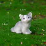 1 tk isetehtud mikromaastik kodukaunistus vaigust kassi kaunistus kassipoeg kujuke loom miniatuurne haldjas aed nukumaja kaunistus