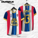 TAILAND Jalgpall V-kaelusega Vintage S&auml;rk Rahvusliku Elevandi Logo Rinnam&auml;rk Kaart Unisex Mehed Naised Treeningus&auml;rk Tr&uuml;kk Kiiresti Kuivav L&uuml;hikeste Varrukatega &Uuml;htne S