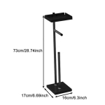 Tualettpaberi hoidik, eraldiseisev koos rullpaberihoidikuga p&otilde;randaalus Pesur&auml;tikuga tualettpaberi hoidik, harjatud vannituba 28.75x6.69x5.9inch