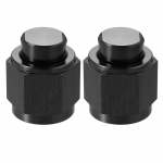 X AUTOHAUX 8AN keermega koonuseline kork-pistik toruotsa sulgemiseks adapter k&uuml;tus 24x26 mm must