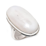 Moonstone Gemstone Handmade 925 Sterling Silver Jewelry Ring Size 8 o3c75