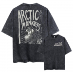 Retro Rock Arctic Monkeys muusikaalbumi graafilise T-s&auml;rgi meeste vintage pestud &uuml;lisuur l&uuml;hikeste varrukatega T-s&auml;rk Y2K hiphopi t&auml;navariietus 4XL