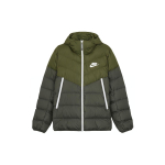 Nike Logo T&otilde;mblukuga Kapuutsiga Puhverjakk Meeste &Uuml;ler&otilde;ivad Oliiviroheline DV0754-326 S black