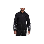 Adidas x James Bond &uuml;hiselt kaubam&auml;rgistatud triibulise prindiga logo lukuga kraega pikkade varrukatega jakk Meeste jakid Must GN6807 XL