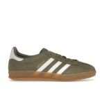 adidas Gazelle Indoor Oliiv Strata Unisex Tossud Roheline Pilvevalge Kuldne Metallik JQ0174 40