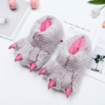Moodsad talvised soojad pehmed sisep&otilde;randasussid, loomingulised loomade k&auml;paga sussid, unisex naljakad koomiksidinosauruse k&uuml;&uuml;nisega plush-slaidid lastele 45