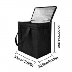 Kaasaskantav l&otilde;unas&ouml;&ouml;gi jahutuskott Kokkupandav isolatsioon pikniku j&auml;&auml;pakk Toidu termokott Joogikandja isoleeritud kotid &Otilde;lle kohaletoimetamise kott must