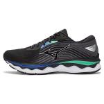 Mizuno Wave Sky 6 Mugavad l&ouml;&ouml;gisummutavad libisemiskindlad vastupidavad madalad jooksukingad Meeste toss Must H&otilde;bedane Roheline J1GC220255 44.5