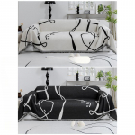 &Scaron;enill-diivanir&auml;tik t&auml;iskattega riie Four Seasons universaalne sirge rea &uuml;hes t&uuml;kis libisemiskindel kattetekk 180*130cm