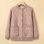 Vanaema talvekampsun naiste keskealistele ja eakatele s&uuml;gisel ja talvel pluss sametvoodriga kampsun ema mantel vana naise mantel. 5XL