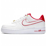 Nike Air Force 1 Low Lux Valge Punane Naiste Tossud 898889-101 37.5