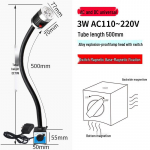 LED Masinat&ouml;&ouml;riista T&ouml;&ouml;valgusti &ndash; CNC Treipingi Voolikuga Magnetiline Painduva Kaelaga Valgusti 24V/220V