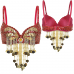 Naiste Plastikust Helmestega Tuttidega K&otilde;hutantsu Topid Lavaesinemise Kost&uuml;&uuml;m Reguleeritavad Paelad S&auml;delevad Litrid Traadiga Rinnahoidja One Size