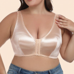 &Uuml;li&otilde;huke k&auml;snadeta &otilde;rn satiinist eest n&ouml;&ouml;bitav pluss-suuruses rinnahoidja Euroopa ja Ameerika magamisvest aluspesu 5XL