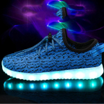 Led Light Up Kingad vabaaja valgustusega tossud Meeste helendavad kingad naistele Meeste USB laadija helendavad tossud valgustusega 44