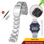 AE-1200 T&auml;ismetallist korpus Rihma modifikatsioonikomplekt Casio 3299 AE-1200WH AE1300 jaoks Roostevabast terasest kellarihm Klaasikile Kruviga raam K&auml;ev&otilde;ru For AE-1200