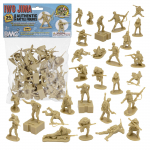 BMC WW2 Iwo Jima USA merejalav&auml;e plastist s&otilde;durid - 36 Ameerika s&otilde;durit, Beež, 40045