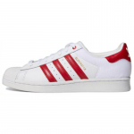 Adidas Superstar takjapaeltega valged punased tossud FY3117 41⅓
