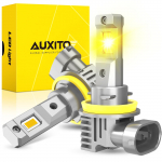 AUXITO H8/H9/H11/H16 LED-esitulede pirn, Kollane, H11 LED, Udutule pirn, Kollane 3000K, K&otilde;rge heleduse kiip,