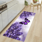 Liblikas K&ouml;&ouml;gi p&otilde;randamatt Kodu sissep&auml;&auml;su uksematt Dekoratiivvaip elutuppa Koridor Pikk vaip libisemiskindel magamistoamatt 40x120cm 16x47inch white