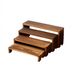 Virnastatav Puidust Koogialus, Dekoratsioon Puidust Magustoidilaua Esitlusstend, N&auml;ituseboksis Eksponeerimistarbed, Peo Toidu Esitlus Alus