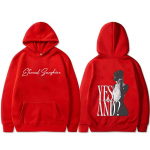 Ariana Grande Yes ja Kahepoolne Graafilise Prindiga Huppar Unisex Vabaaja Mood &Uuml;le suuruse dressipluus Meeste Naiste Hip Hop Rock Hupparid S